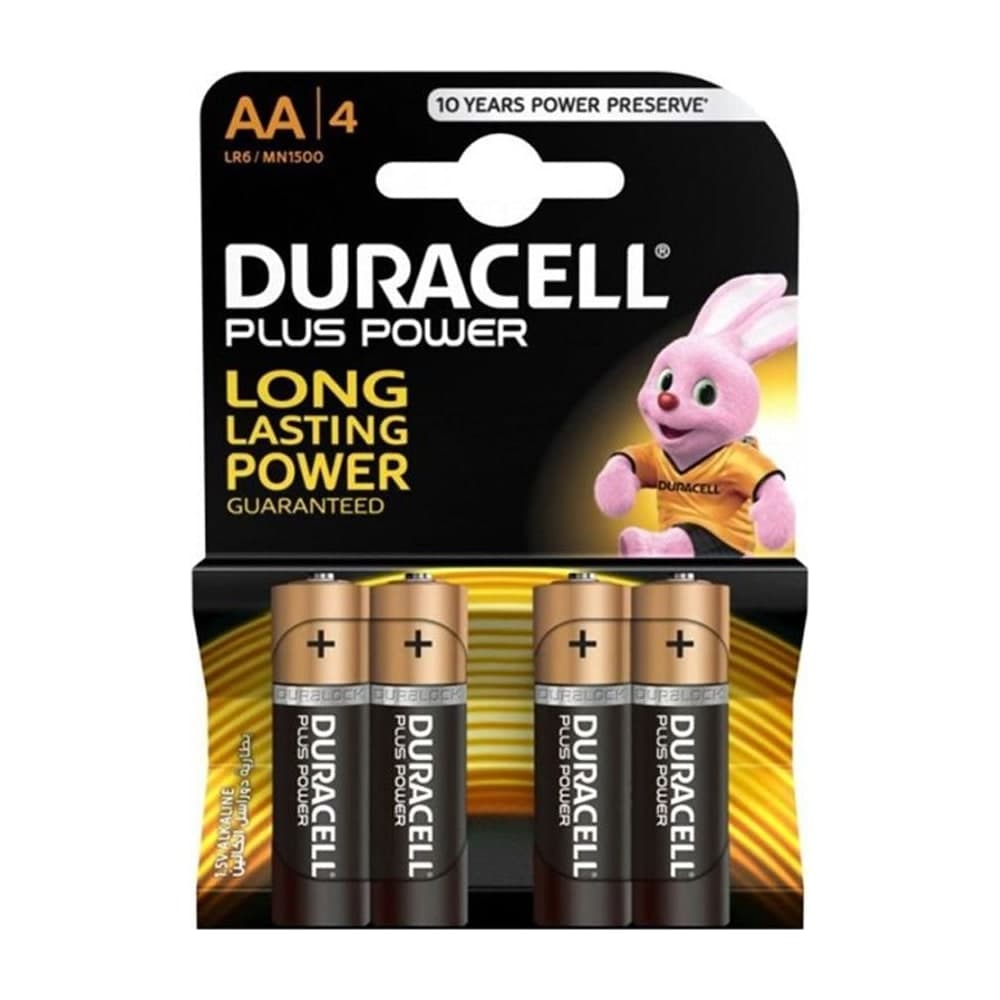 Piles Duracell AA LR6 - paquet de 4