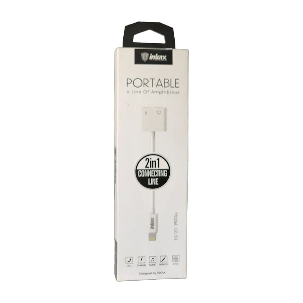 Câble INKAX CK-54 Lightning vers Jack audio